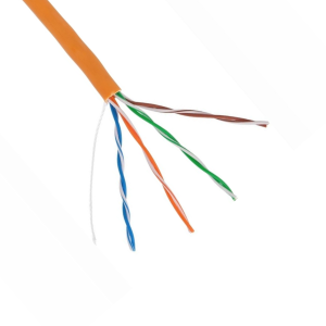 Кабель U/UTP  4 пары 5e EC-UU004-5e-LSZH-OR оранжевый